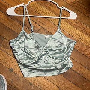 Garage satin tank top
